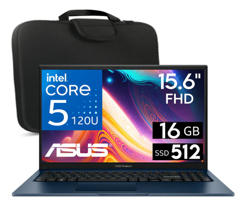 Asus Vivobook 15 Core 5 120u 16gb 512gb 15.6', Azul, Español
