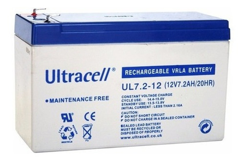 Imagen 3 de 4 de Bateria 12v 7a 7ah 7amp Gel Recargable Alarma Ups Luces Led