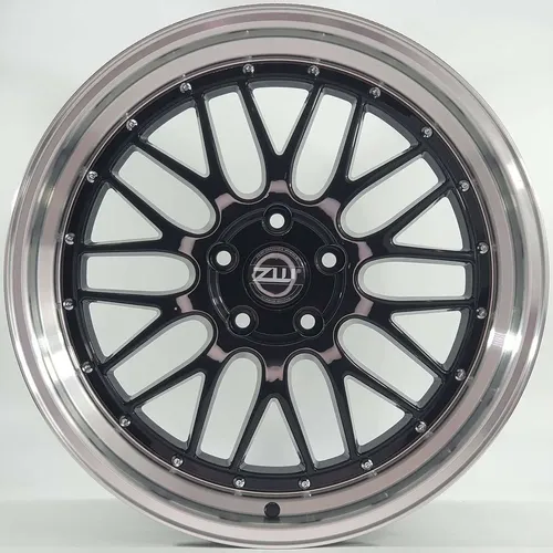 Jogo Rodas Bbs Lm 19x8,5/9,5 2 Talas 5x114 Preto Diamantado