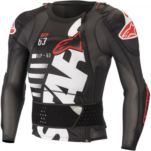 Colete Integral Alpinestars Sequence Ls Preto/branco