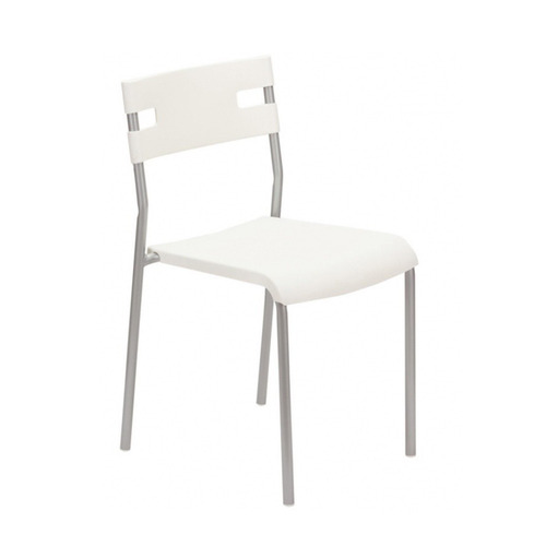 Silla Metal Y Plastico Apilable Blanca Irresistible Oferta