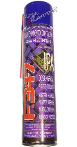 Spray Mantenimiento Limpia Contactos Ipa F347 Electronica