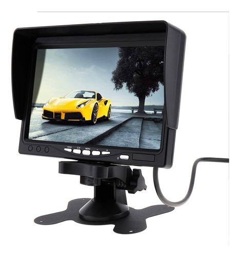 Monitor Hd A Color Tft Lcd De 12v-24v De 7 Pulgadas Para Coc