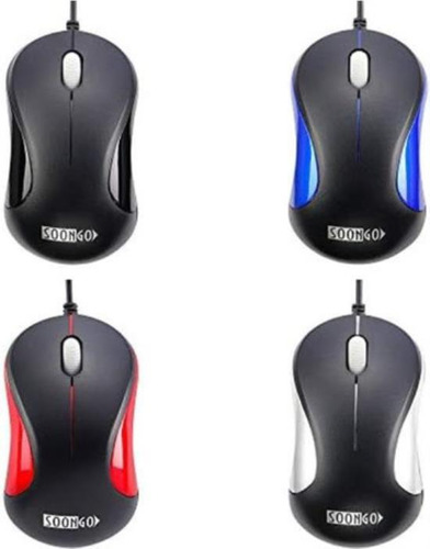 Mouse Soongo Con Cable/azul