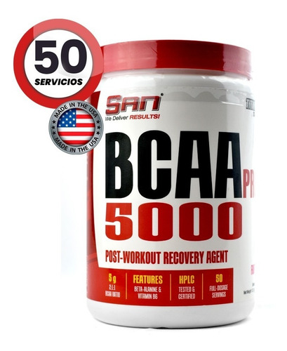 Bcaa Pro 5000 San Nutrition    50 Servicios