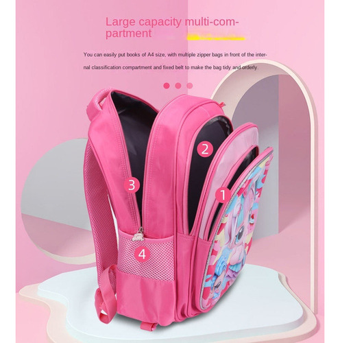 Conjunto De Mochila De Tres Piezas De Dibujos Animados Para Niños