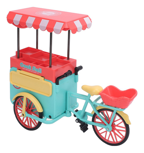 Conjunto De Brinquedos De Triciclo Food Trike Toy Em Escala