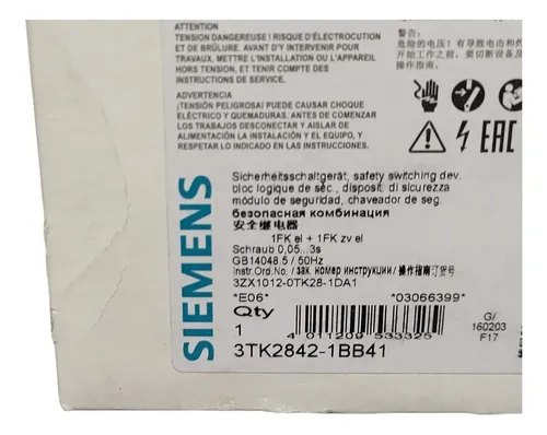 Siemens 3tk2824-1bb41 Relé | Meses sin interés Siemens 3tk2824-1bb41 Relé | Meses sin interés