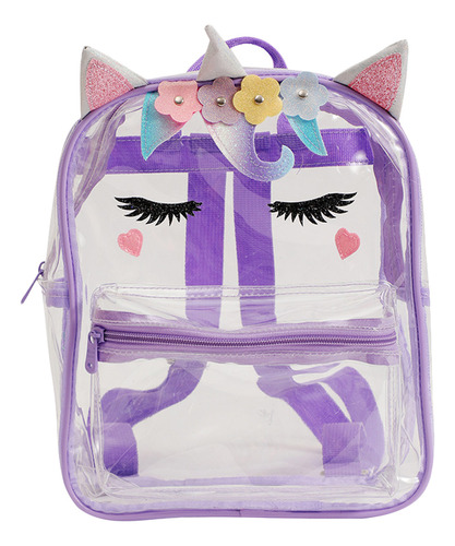 Bolsa Transparente De Verano Con Unicornio, Diseño De Unicor