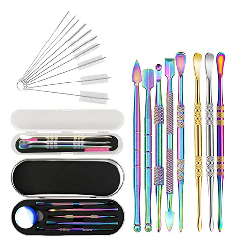 19 Pieces Wax Carving Stainless Steel Concentrate Tool Doubl