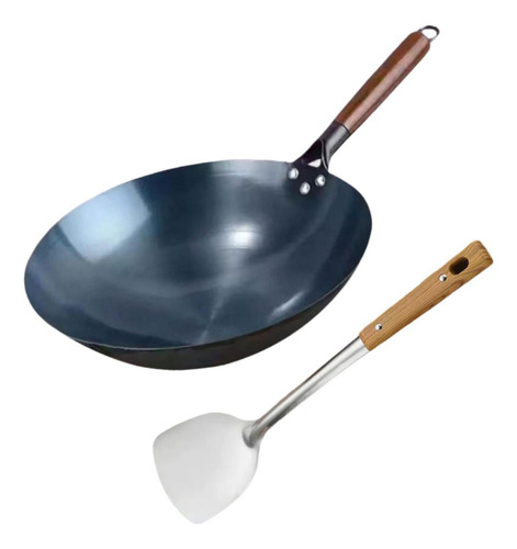 Sartén Wok Wok De Hierro Wok Para Cocinar A Gas Wok 34 Cm