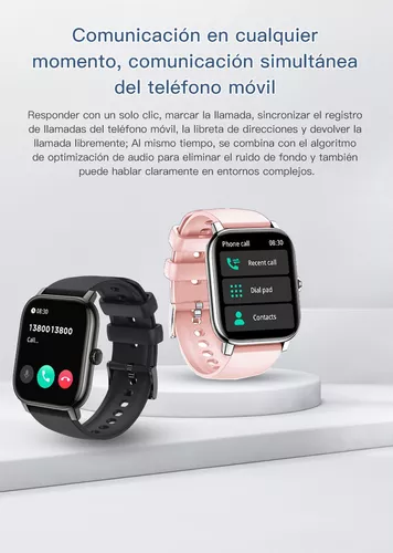 Reloj Inteligente Mujer, 1.85 Smartwatch Llamadas Bluetooth con