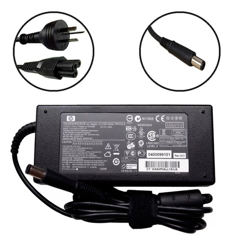 Cargador Fuente Hp All In One 18.5v 6.5a 120w Pin: 7.4mm