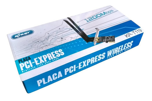 Placa Wi-fi Dual Band 2.4 / 5ghz Pci-e 1200 Mbps 5g Wireless