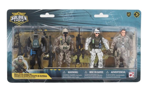 Set Escuadron Soldados De Accion 4 Figuras Soldier Force 