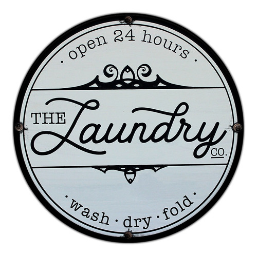 #712 - Cuadro Decorativo Vintage - Laundry Lavadero No Chapa