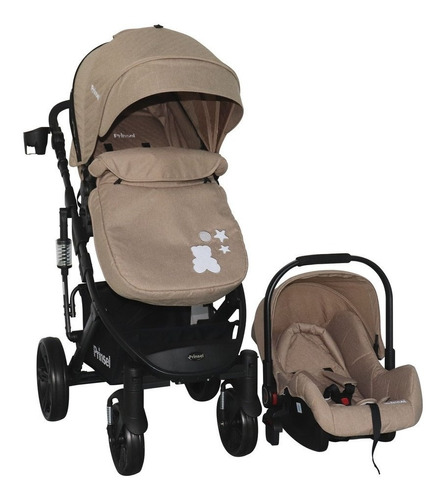 Sistema De Viaje Prinsel Quest Café Ts Color Beige Color del chasis Negro