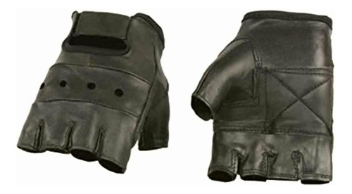 Shaf International Guantes De Cuero Sin Dedos Para Hombre,