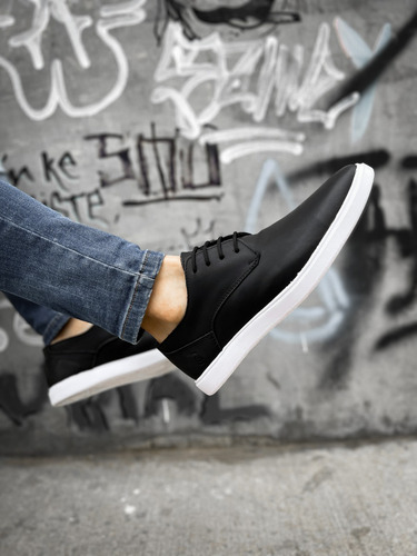 Zapatos Zapatillas De Vestir Urbano Cuero Hombre Libertarios
