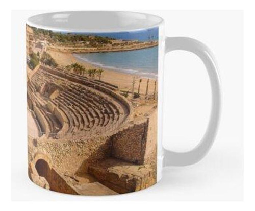 Taza Anfiteatro Antiguo De Tarragona, Cataluña, España Calid