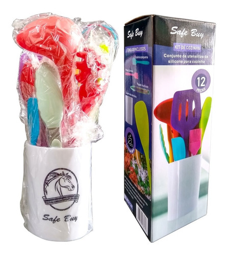 Kit 12 Utensilios De Silicone Para Cozinha Safe Buy