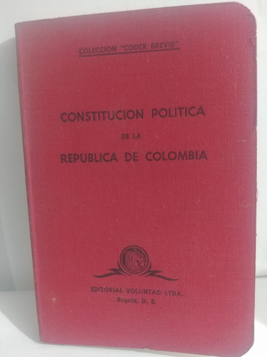 Constitucion Politica De La Republica De Colombia 1962 