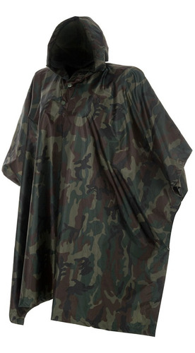 Poncho O Manga Impermeable Camo Militar Tactico Lluvia Camuf