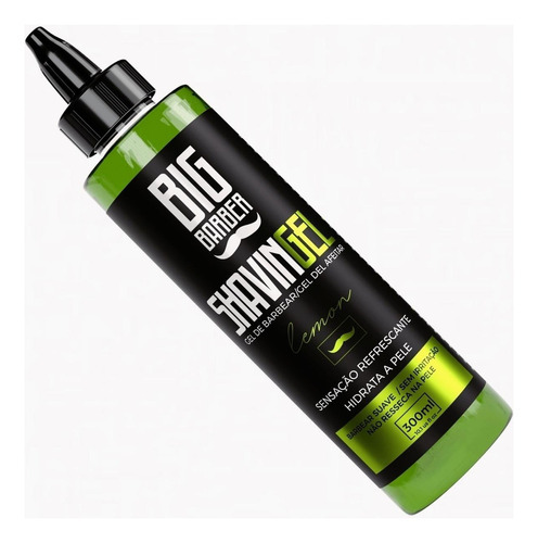 Kit Shaving Gel De Barbear 3x Lemon 3x Menthol Big Barber