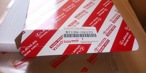 Imagen 4 de 5 de Filtro De Cabina 87139-0k070 Toyota Hilux