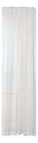 2 Piezas Blanca Sheers Rod Window Cortina Panel 39x79