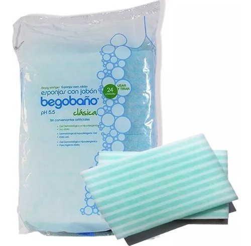 Esponjas Jabonosas Begobaño Pack 4 Bolsas