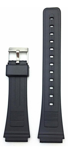 Correa De Reloj En Pvc Cómoda Y Duradera De 19 Mm En Negro