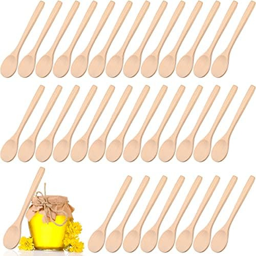 60 Cucharas Pequeñas De Madera, Mini Cucharas De Madera, Cuc