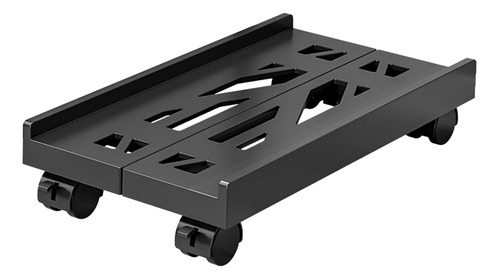 Carro De Piso Para Computadora Ventilado, Soporte De Negro