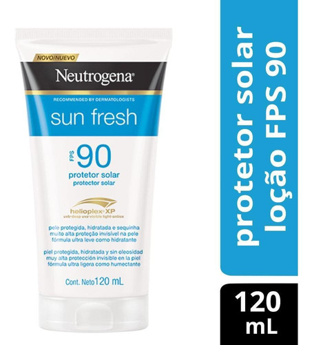Protetor Solar Neutrogena Sun Fresh Loção Fps 90 120ml