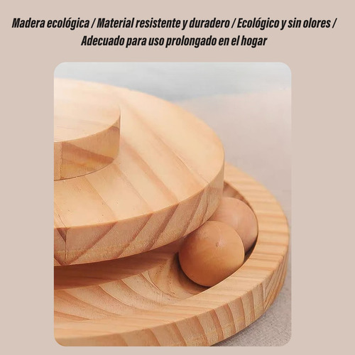 Juguete Para Gatos Interactivo, Torre Para Rascar Con Bola