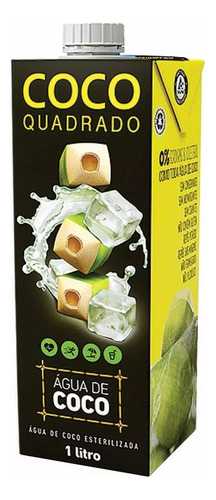 Água De Coco Coco Quadrado Caixa 1 Litro