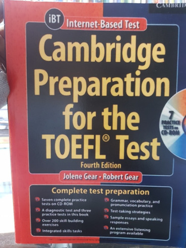 Libro Cambridge Preparation For The Toefl Test 4ta Edition