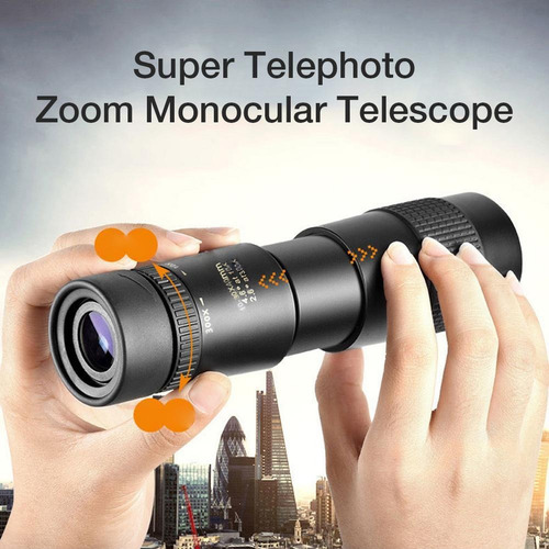 4k 10-300x40mm Super Teleobjetiva Zoom Monocular Telescópio
