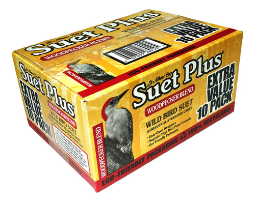 St. Albans Bay Suet Plus Seo De Pajaro Carpintero 10 Paquete