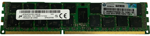 Memória Ram 16gb 2rx4 Pc314900r 1866mhz Mt36jsf2g72pz1g9e1he