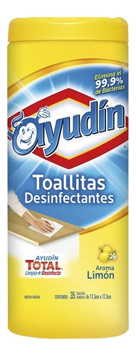 Toallita desinfectante Aroma Limón Ayudín envase 35 u