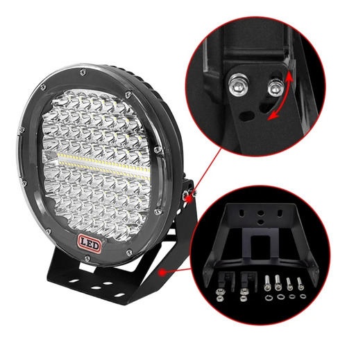 Faro Led 9  Pulgada Arb 550wluz Alta Y Bajapara Choque 