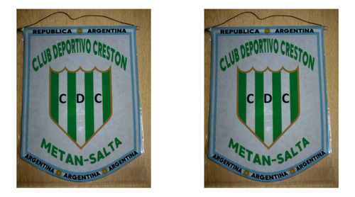 Banderin Grande 40cm Club Deportivo Creston Metan Salta