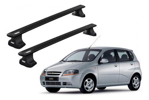 Barras Thule Chevrolet Aveo 03-11 Tn / Wingbar Black