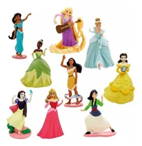 Comprar Playset Deluxe Princesas Clásicas 9 Figuras Original Y Nuevo