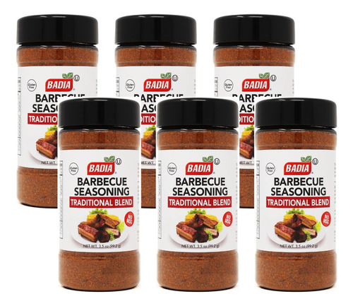 Pack X 6 Sazonador Barbacoa Bbq Seasoning 99g S/gluten Badia