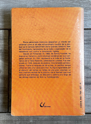 Autobiografía De Gandhi: Historia De Mis Experimentos (Usado)