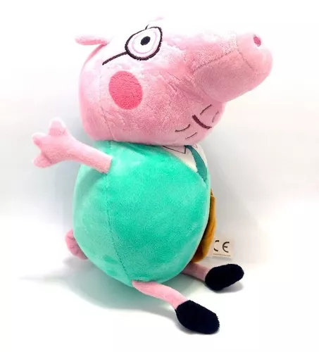 Papai Pig Pelúcia Desenho Peppa Pig, Tam 30cm - Envio Rápido