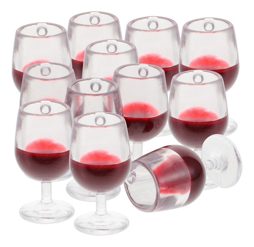 Copa En Miniatura Con Forma De Copa Roja, 12 Unidades, Mini